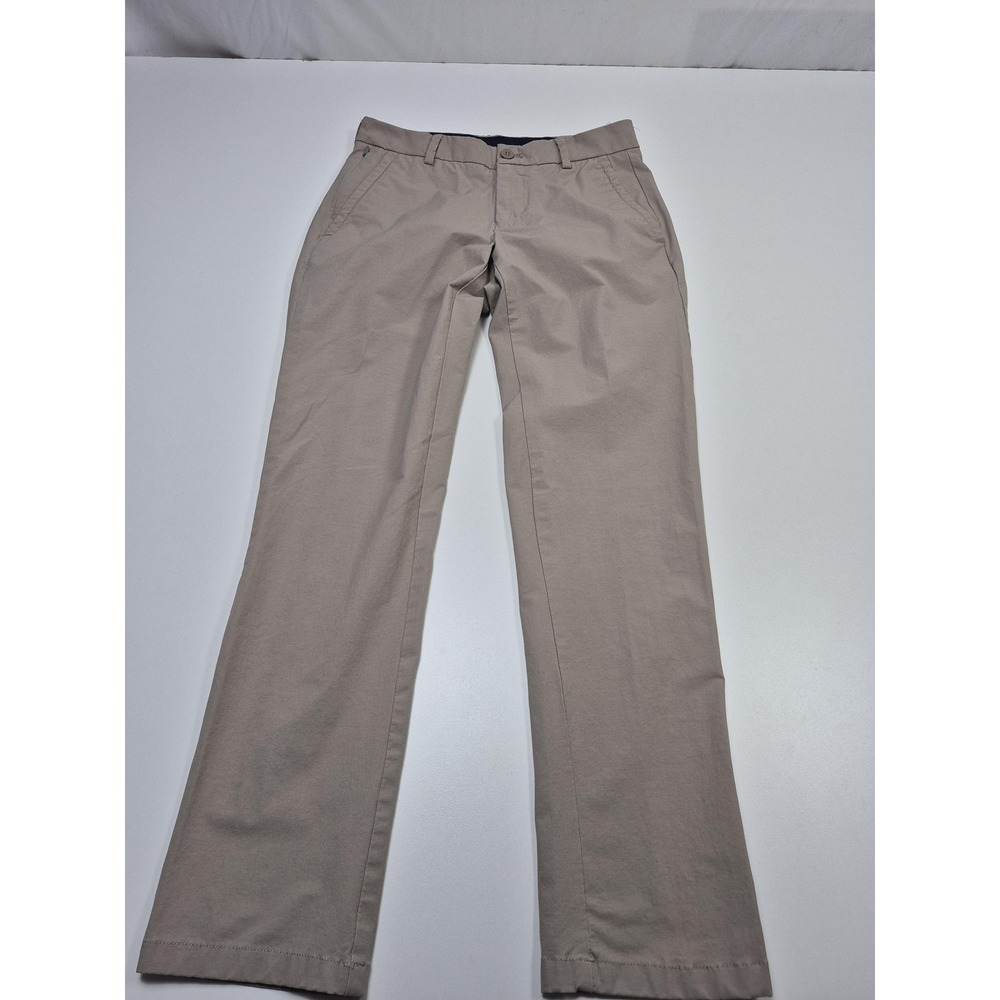 Vineyard Vines On-The-Go Pant Mens 28x30 Beige Chino Travel Casual Stretch Work